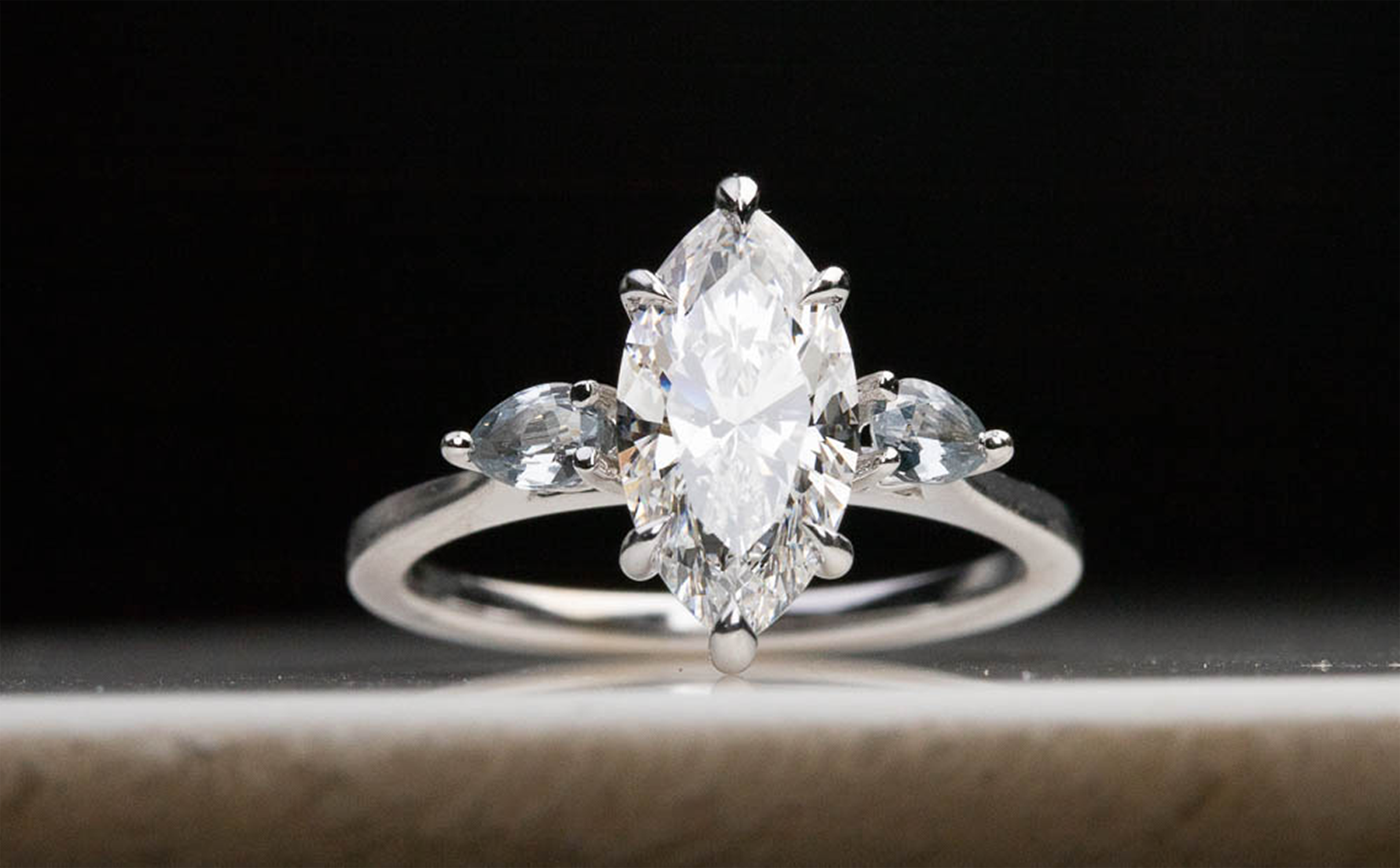 Flawless Marquise Cut Diamond Ring from Diamonds Forever