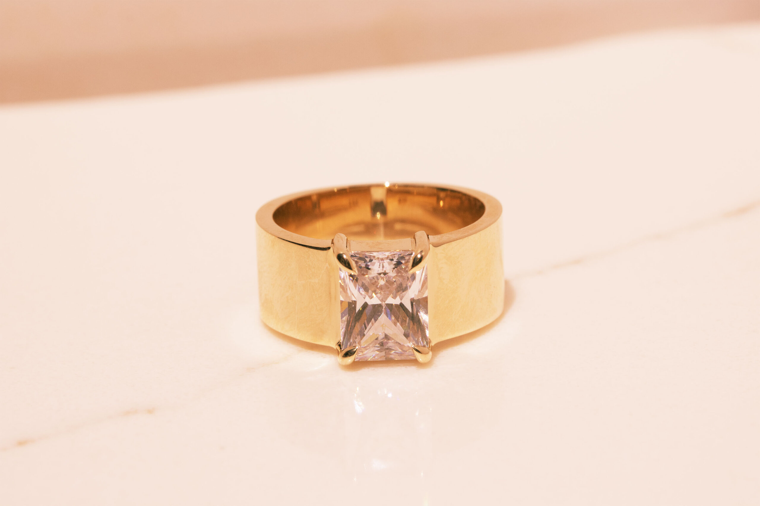 Unique Wide Band Engagement Rings from Diamonds Forever