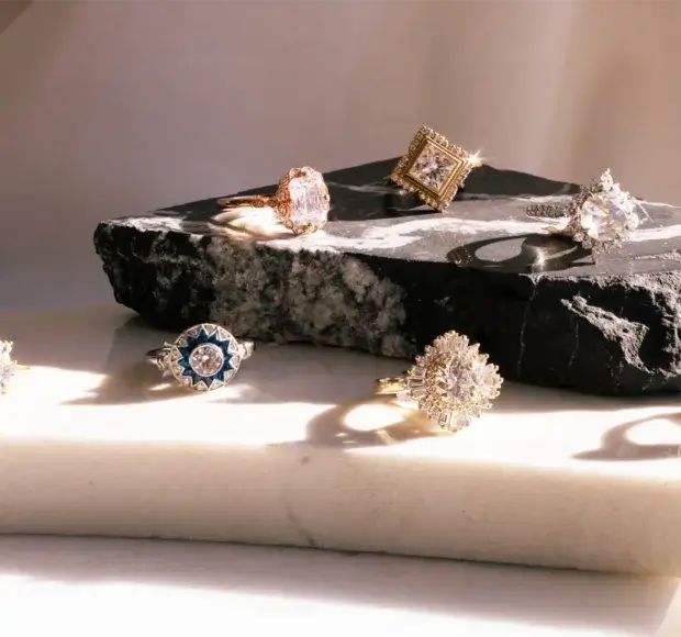 Unique Halo Engagement Rings