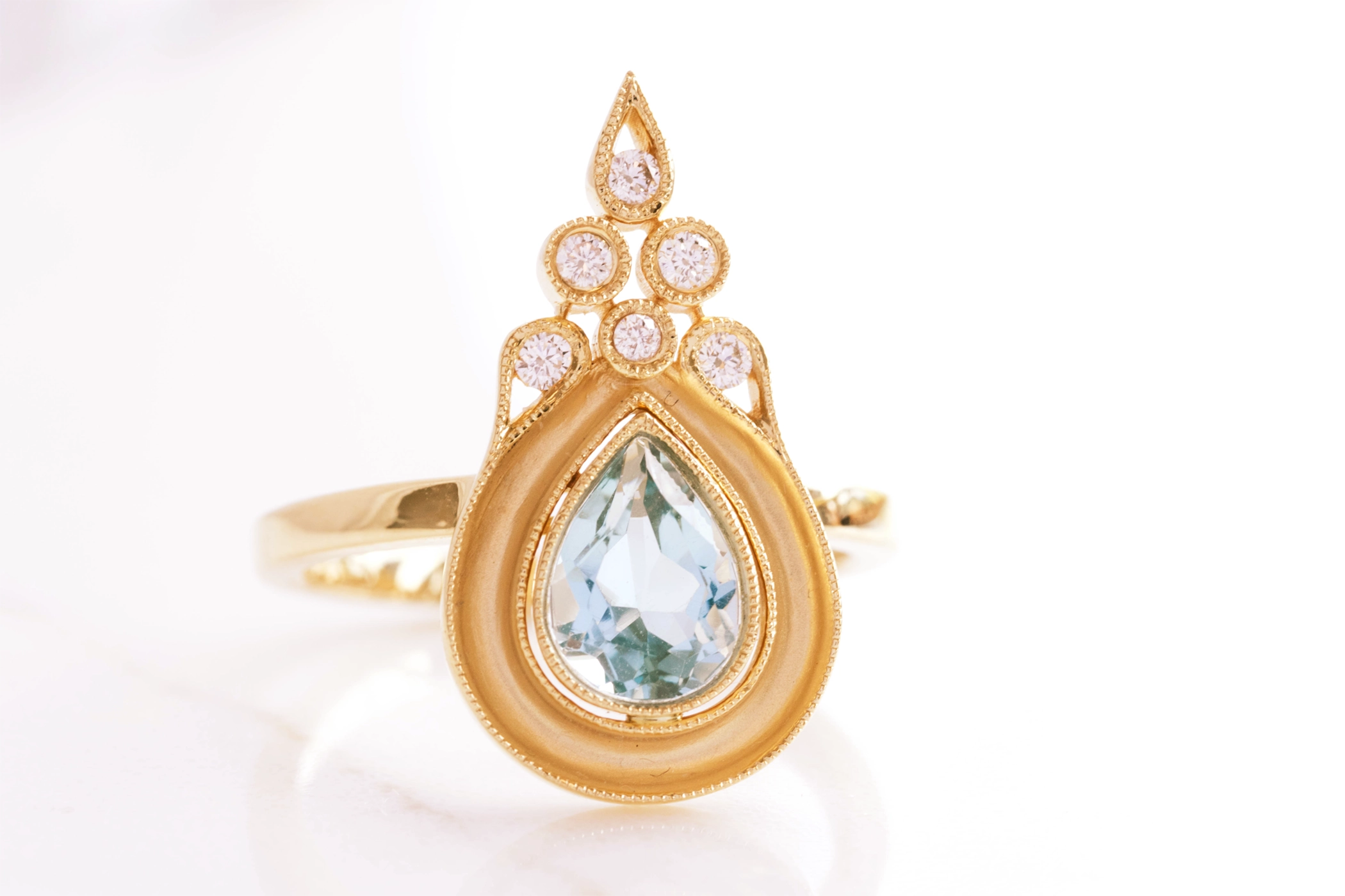 Topaz Pear Shape Ring