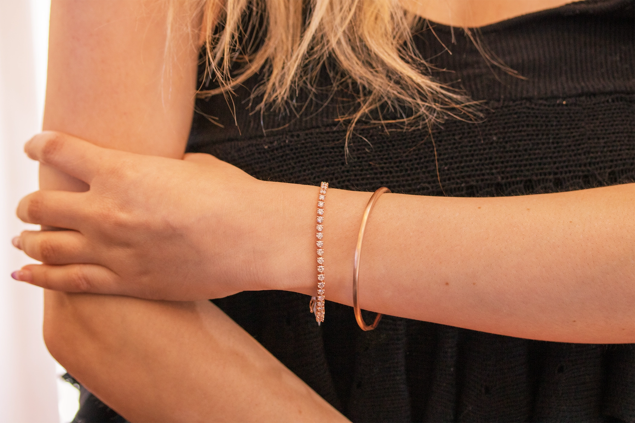 Tennis Bracelets Rose Gold Diamonds Forever San Diego