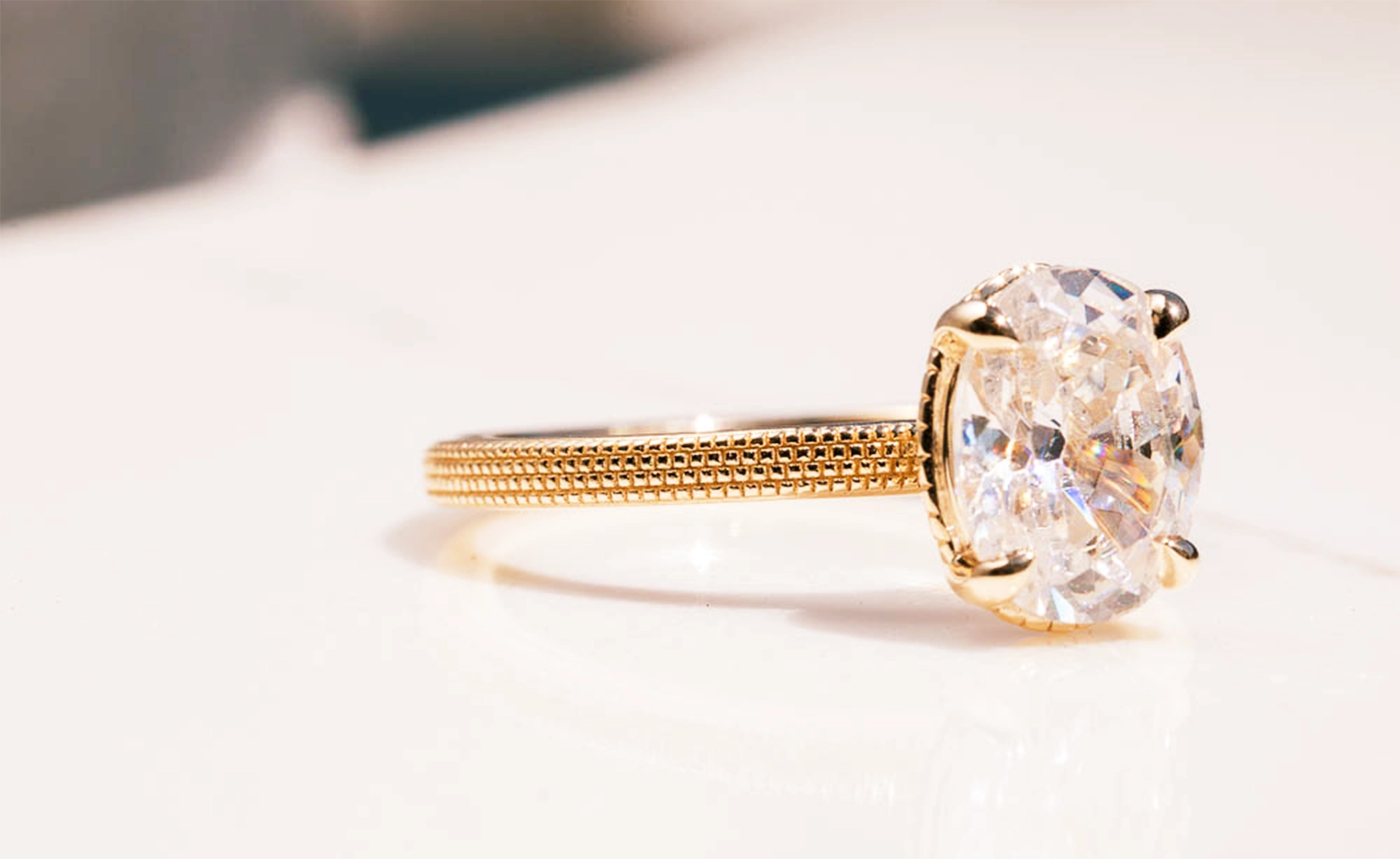 Custom Milgrain Engagement Ring Diamonds Forever San Diego